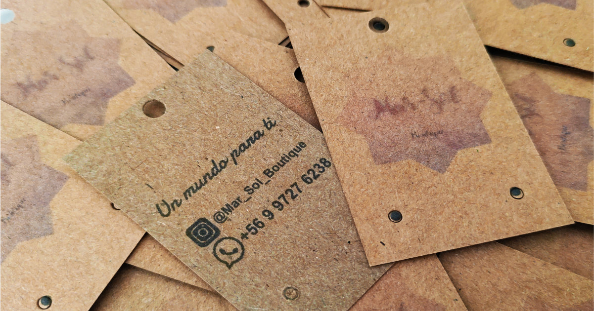 Marsol Boutique 200 Etiquetas Portaros Kraft