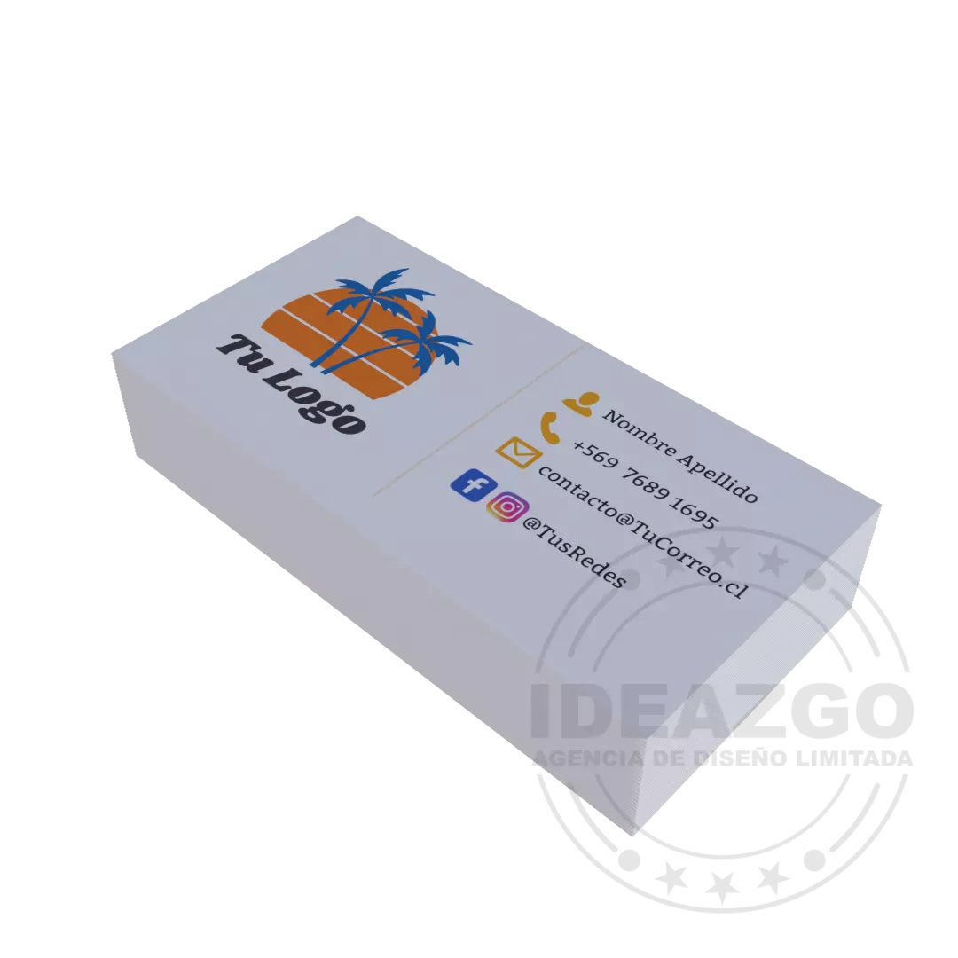 100 Tarjetas de Presentación Opalina