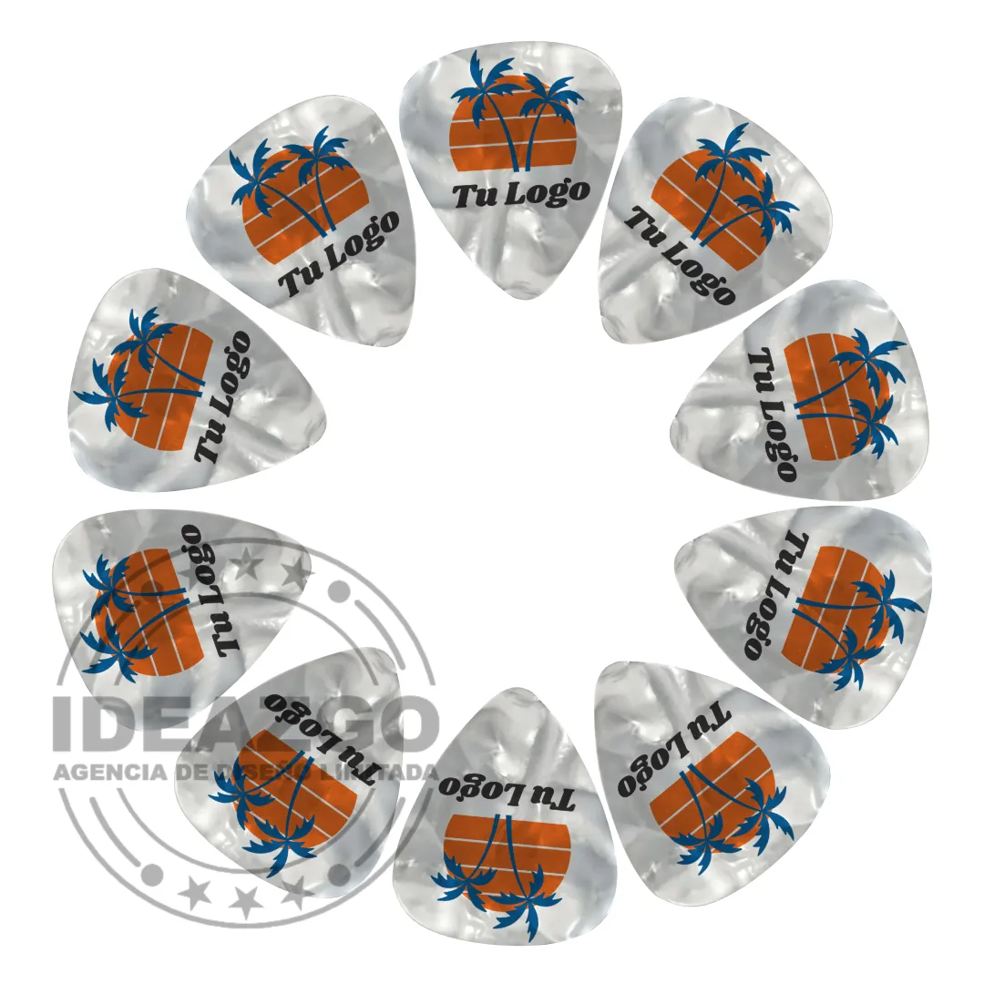 Pack 10 Uñetas Perladas 0,71 mm Personalizadas
