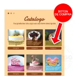 Botones con enlaces a productos y sevicios